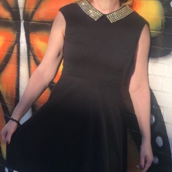 NWT: Betsey Johnson Peter Pan Sequin Collar dress 14R - Picture 9 of 11